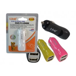 Cargador USB doble para coche LinQ C-2A03