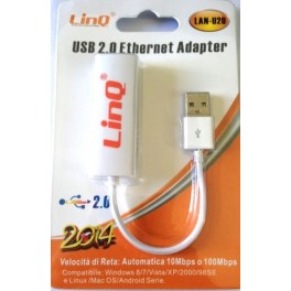 Adaptador LinQ LAN-U20 USB 2.0 ethernet