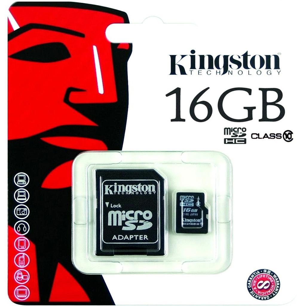 Tarjeta SD Kingston 16gb