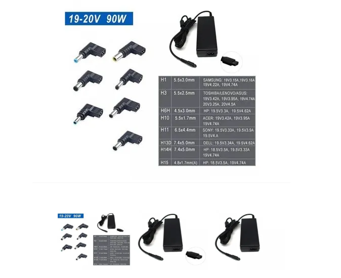 Cargador Universal Slim 19-20V 90W