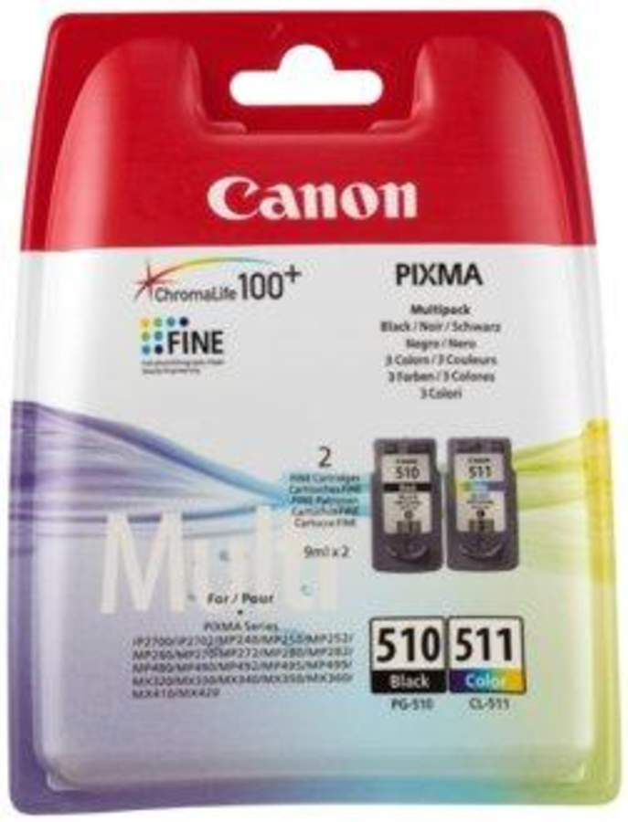 Pack cartuchos originales 510/511 canon 