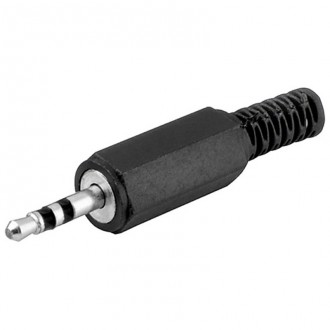 CONECTOR JACK 3,5MM MACHO STEREO PLASTICO