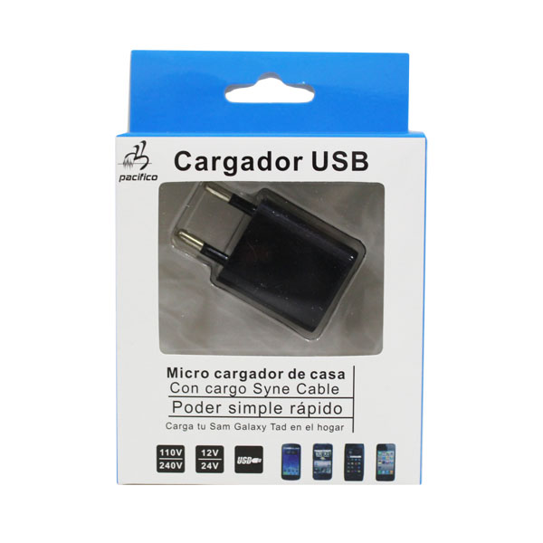 Adaptador de corriente USB Pacifico  