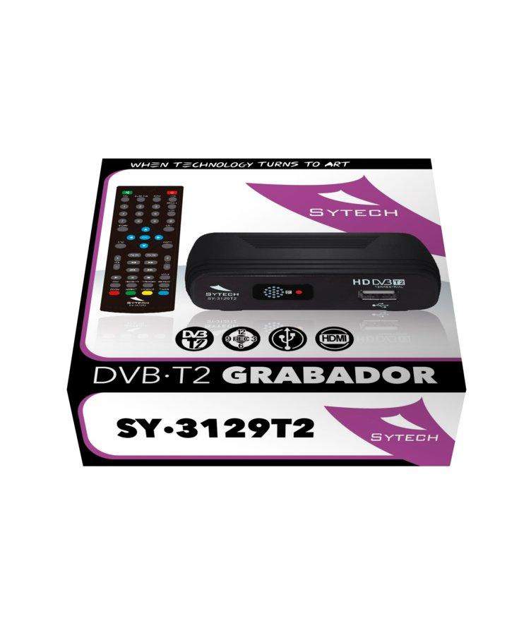 Sintonizador DVB-T2 - Sytech 3129 T2, USB grabador, HDMI, Micro Nano