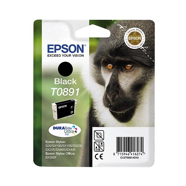 Cartucho original Epson T0891 Negro