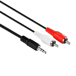 Cable audio 3.5mm Miniajack a 2 RCA macho 10m