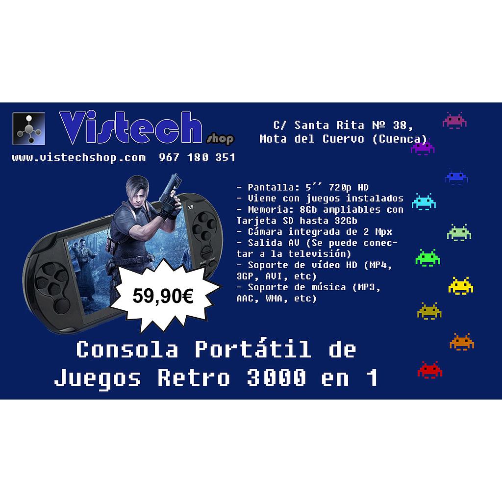 Consola Portátil de Juegos Retro 3000 en 1