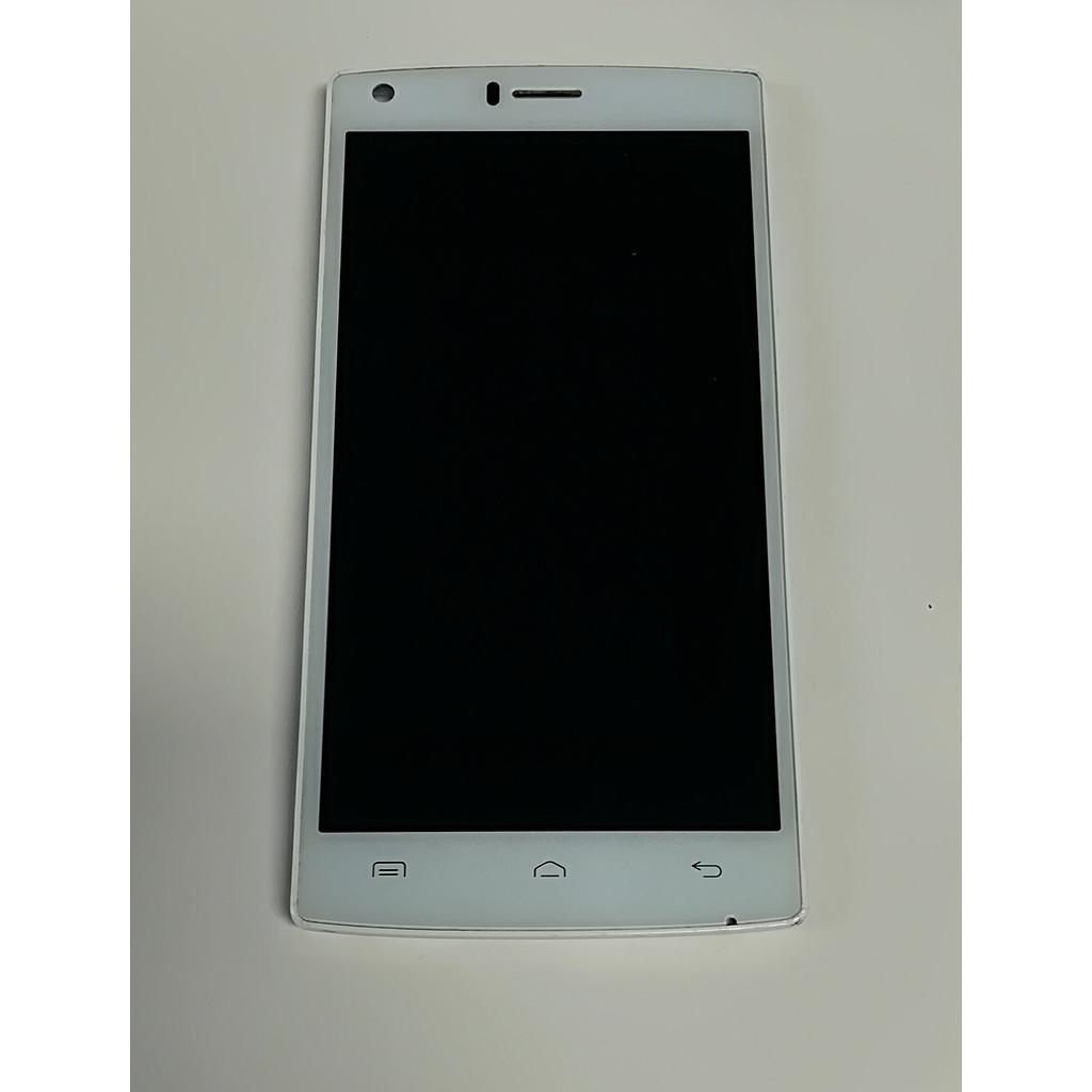 Pantalla completa Doogee X5 Max Pro en blanco + marco (Recuperada)