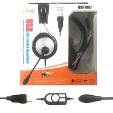 Auriculares con micrófono linQ USB-0167