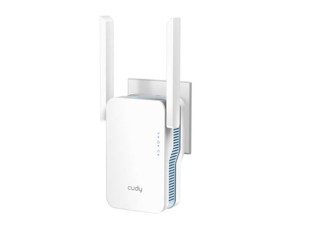 Cudy RE1200 Extensor de Rango AC1200 WiFi 6 Doble Banda - Hasta 867Mbps - Boton WPS - 2 Antenas Externas