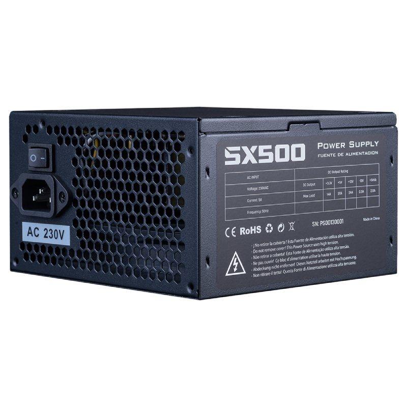 Fuente de Alimentación Hiditec SX 500 BULK/ 500W/ Ventilador 12cm