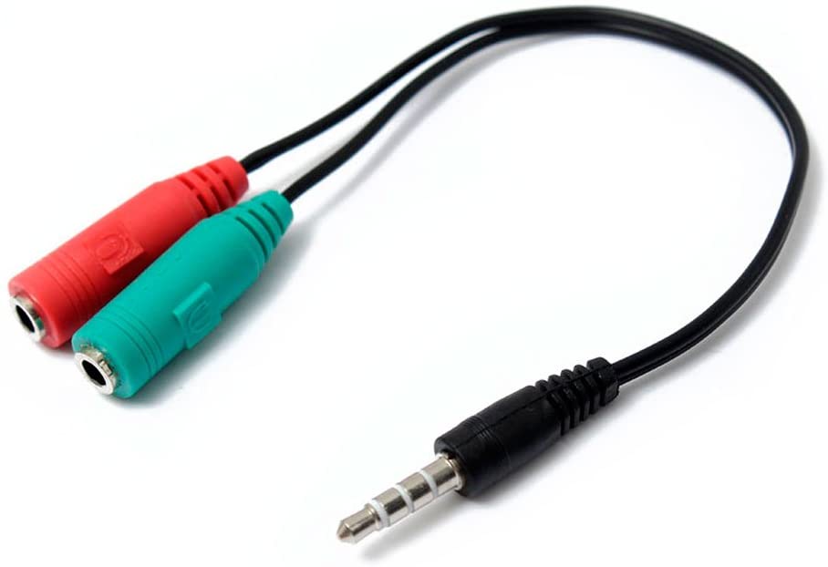Cable minijack 3.5mm a 2 minijack 3.5mm (micrófono + audio) Xtrike Me AUD-01