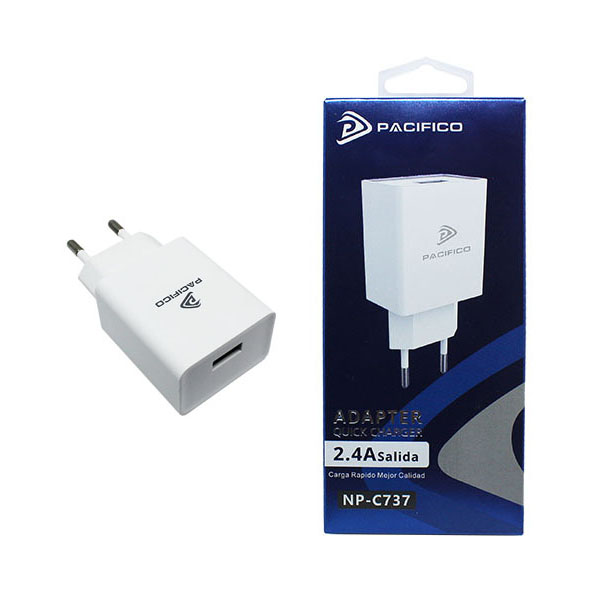 Adaptador de corriente 2.4A NP-C737 Pacifico