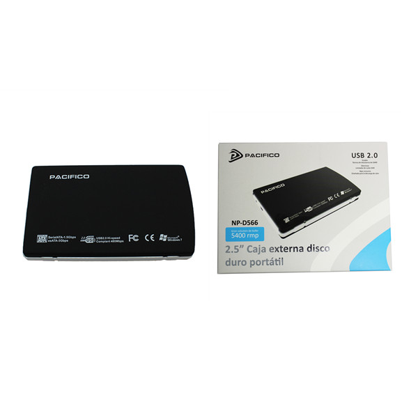 Caja HDD 2.5″ Sata Usb 2.0 Pacífico NP-D566