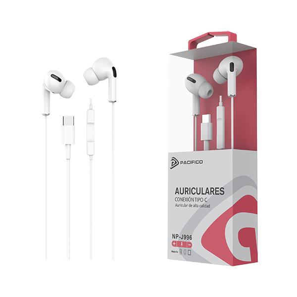 Auriculares con conector Tipo-C Pacífico NP-J996