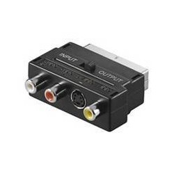 Adaptador vídeo euroconector a RCA Y S-VIDEO Ebox AV-0013