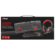 Pack Teclado+Ratón+Auricular+Almohadilla Trust Gamming ZIVA